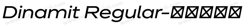 Dinamit Regular字体转换